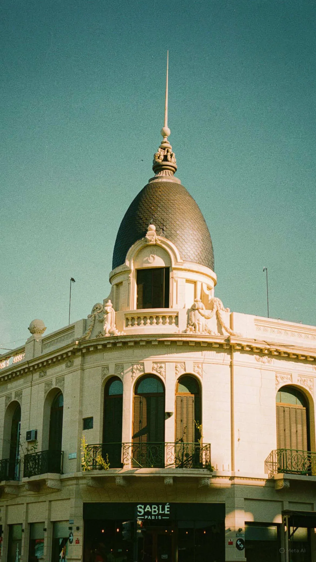 La cúpula que corona la casa y le da su nombre.